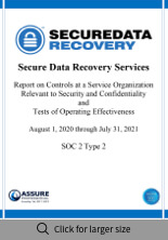 SSAE 18 Type II SOC 2 Report Cover Page